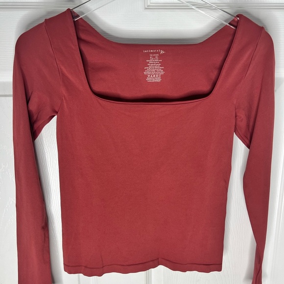 Free People Long Sleeve Compression Top Sz M /L - Picture 3 of 4